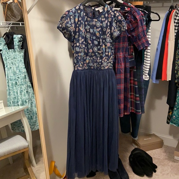 French Connection Dresses & Skirts - French connection needed tulle dress navy NWOT